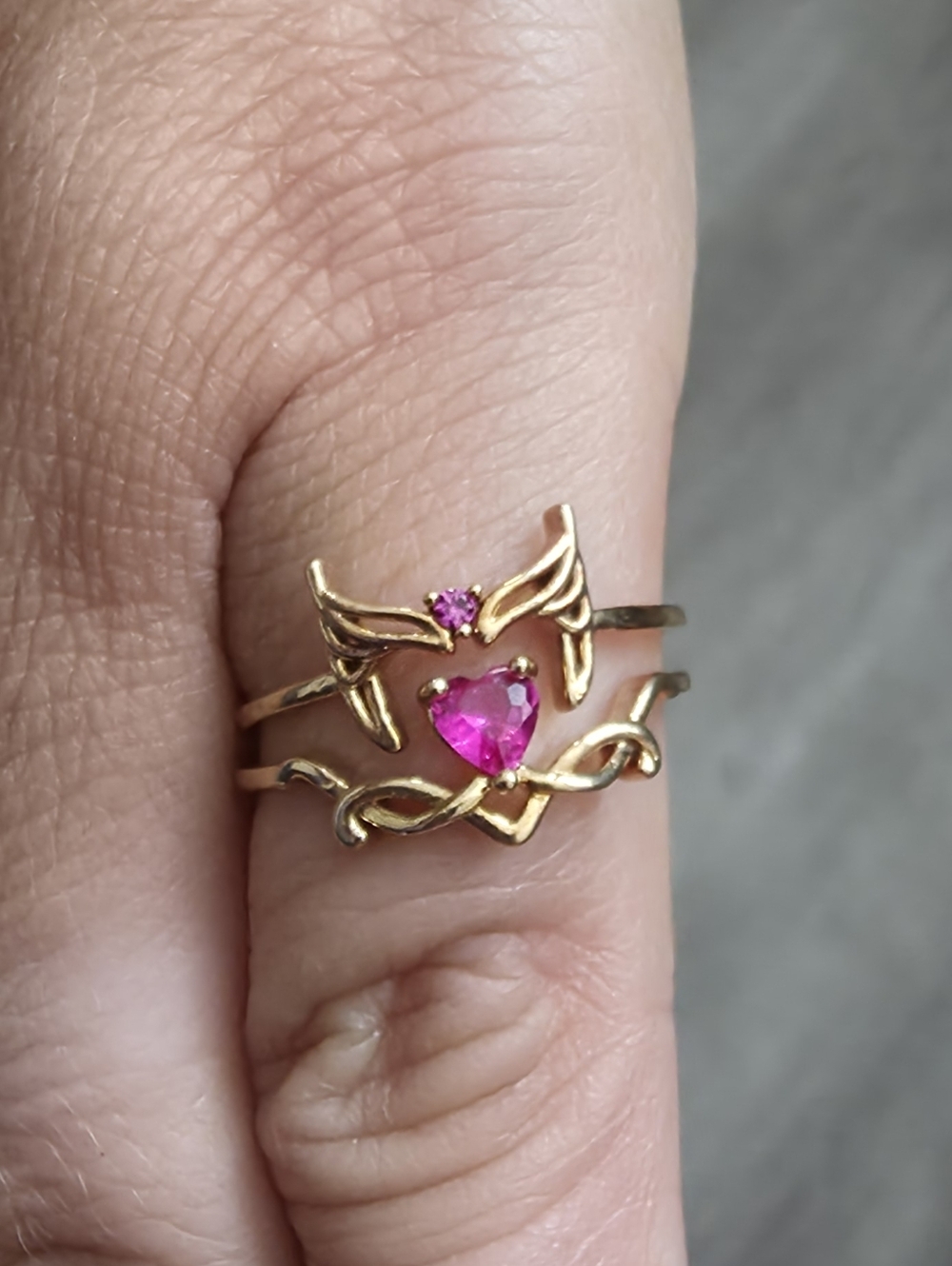 Gold-Tone Marvel Scarlet Witch Ring - Girls Crew - Size 8